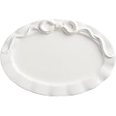 Mud Pie Ceramic Bow Serving Platter