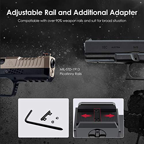 Klarus Pistol Light, Gun Rail Light 600Lumens Tactical Flashlight, USB