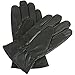 Mens Leather Smartphone Dress Gloves for Touch Screen iPhone Android Tablet, XL, Black