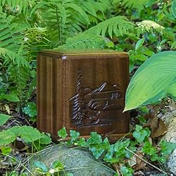 Silverlight Urns In The Woods Carved Wood Cremation