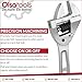 Olsa Tools Ratcheting Adjustable Wrench (8 Inch) Heavy Duty Adjustable Spanner Monkey Wrench | Professional Quality Thin and Low Profile | Professional Grade Tools for Mechanics