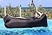 2L SPORTS Inflatable Air Lounger - Perfect for Travelling, Camping, Beach and Pool! Used as Air Chair, Hangout Sofa, Couch, Hammock, with carry bag. Easy to Inflate! (BLACK)