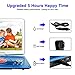 YOOHOO 16.9'' Portable DVD Player with 6 Hours Rechargeable Battery,14.1'' HD Swivel Large Screen,Remote Controller,Supports SD Card, USB Port and Multiple Disc Formats (Blue)