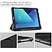 INFILAND S3 9.7 Case, Slim Tri-Fold Shell Cover with S Pen Protective Holder for S3 9.7-Inch Tablet SM-T820/ T825/ T827 2017 Release Auto Wake/Sleep, Black