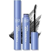 SACE LADY Black Mascara, Waterproof Volume Lengthening Eyelashes Mascara, Long Wearing Natural-Looking Smudge-Proof No Clumping Eye Makeup