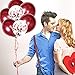 12 Inch Latex Burgundy Balloons Wine Balloons Confetti Balloons for Wedding Bridal Shower Birthday Party Anniversary Decoration & Women Party,110 Piece