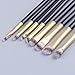 YOSENG Eye Makeup Brushes 8pcs Matte gold Eyeshadow Makeup Brushes Set with Soft Synthetic Hairs & Real Wood Handle for Eyeshadow, Eyebrow, Eyeliner, Blending