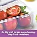 LOCK & LOCK Easy Essentials Food Storage lids/Airtight containers, BPA Free, Rectangle-88 oz-for Rice, Clear