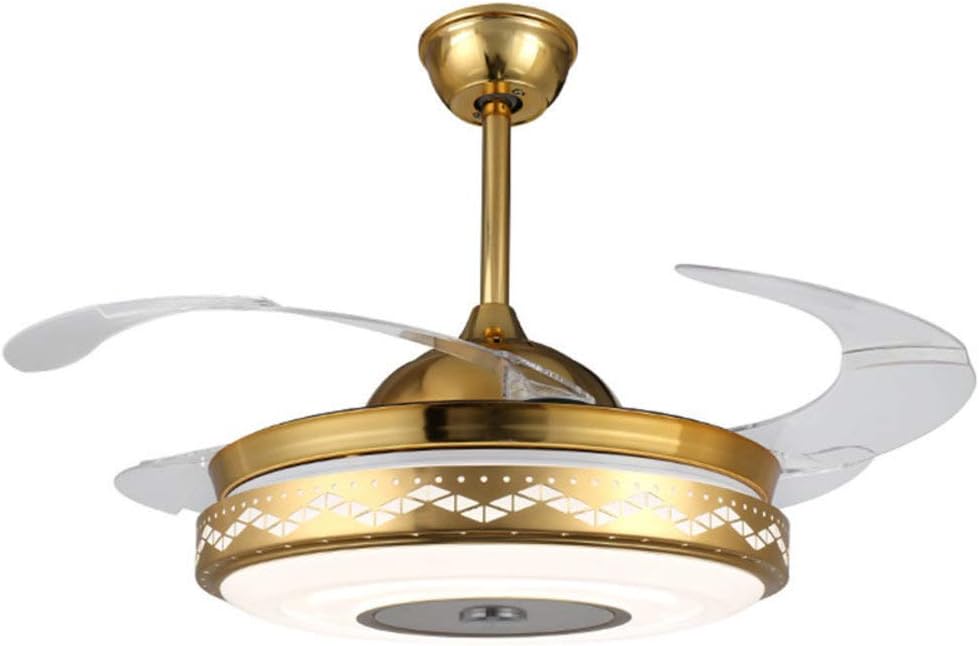 Led Three Color Dimming Ceiling Fan Light Invisible Ceiling Fan