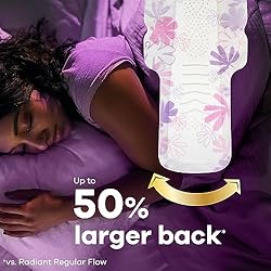 Always Radiant Feminine Pads for Women, Size 4