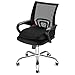 Comfom Lumbar Support Pillow for Office Chair & Car Seat - Wide Soft Home Comfort Memory Foam Cushion with Straps & Washable Cover - Lower Back Pain Relief Ergonomic Orthopedic Design (Black)