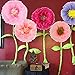 12 Pieces Paper Flower Decorations Tissue Paper Chrysanth Flowers DIY Crafting for Wedding Backdrop Nursery Wall Decoration
