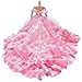 1 Pcs pink Dress Rapunzel Party Dress Costume Wedding Gown Dress For Dolls