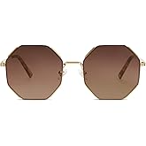 SOJOS Sunglasses for Women Men Classic Retro Polygon Shades UV400