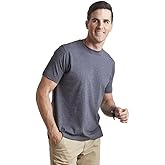Left Coast Tee Men's Melange Short Sleeve Crew Neck Tee Shirt (A12-P)