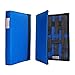 Strapbook Elastic Grid Organizer Book for Electronics Accessories Travel Cables Chargers and More (Blue)