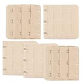 5 Pcs Fleshcolor 3 Rows Adjustable Bra Extender Hook w Eye Tape