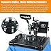 EOSAGA Heat Press 12×15 Heat Press Machine 5 in 1 Digital Multifunctional Sublimation Swing Away Heat Press for T Shirts Hat Mug Cap Plate (12