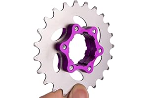 Flywheel Cog Set For Fixed Gear Bicycles With Lockring Supports 16T To 23T For HG Freehub Compatibility Rust Resistant Anodiz