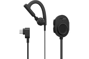 Jabra Perform 10 Wired PTT Earpiece with in-Line Clip-On Noise-Cancelling Microphone, Android Devices Only, Works with Walkie