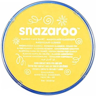 18ml Yellow Snazaroo High Quality Face Make Up Paint for Parties & Fancy Dress