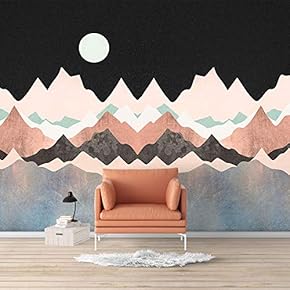 Wall Mural Nordic Style Nature Landscape Removable Wallpaper Wall Sticker for Bedroom Living Room - 66x96 inches