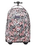 Jansport Driver 8 Core Series Wheeled Backpack (One Size, CORAL SPARKLE PRETTY POSEY)