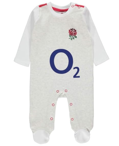 england rugby baby sleepsuit