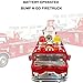 ANJ Kids Toys - Battery Operated Fire Truck Toys for Kids - Bump & Go Rescue Car with Realistic Siren Sounds - Great Fire Engine Toy Car for Girls and Boys (Age 3+)