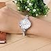 Top Plaza Elegant Fashion Women's Grils' Retro Bracelet Bangle Wrist Quartz Watch, Silver Tone