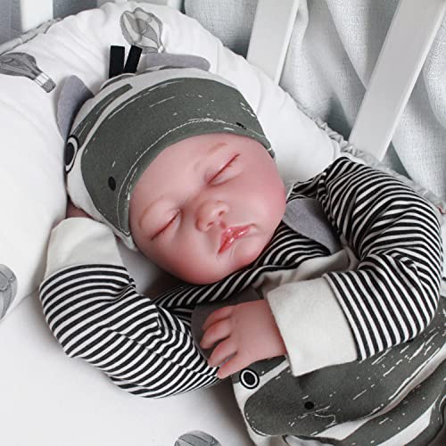 CHAREX Sleeping Reborn Baby Dolls, 22 Inch Lifelike Newborn Baby Boy