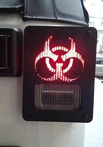 Jeep Wrangler JK Model BIOHAZARD Tail Light Guards