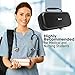 Yonune Elegant Nurse Stethoscope Case - Zipper Pocket Secures Nurse Accessories (Black)