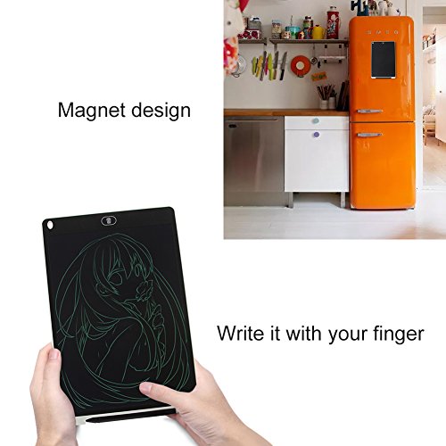 12 Inch LCD Writing Tablet Drawing Board Pad with Screen Lock and Mouse Pad Function,Digital Electronic Notepad Graphic Whiteboard Mother Boards Toddler Tablets for Kids Children (Black) - Thumbnail 5