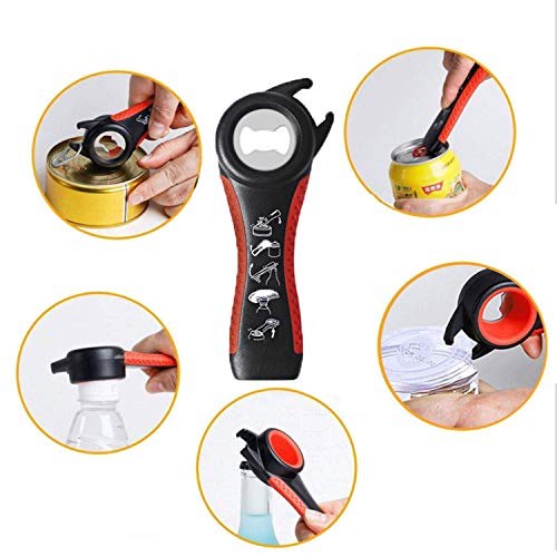 Multi Bottle Opener, (6 in 1 + 5 in 1 Set) Jar Opener for Seniors with