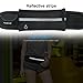 TAGVO Running Waist Pack with Adjustable Elastic Strap Suitable for All Women Men Anti-Bouncing Sweat Proof Fanny Pack, Fitness Sport Belt with Reflective Patch for Carrying Keys, Cards, Phones