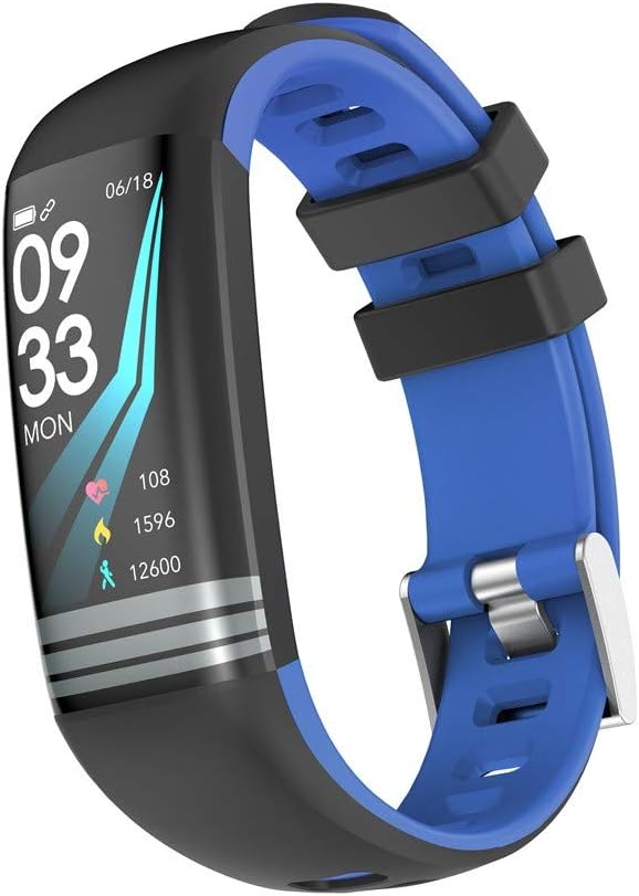 FEDULK Smart Watch Fitness Activity Heart Rate Tracker Blood Pressure Sports Bluetooth Smartwatch(Blue)