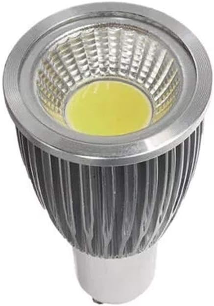 Dimmable MR11 GU10 LED Daylight Spotlight GU10 7W 85-265V Energy Saving LED COB Spotlightt Lamp Bulb White/Warm White for Track Lighting Bulb/Recessed Cans Spotlight (Color : Pure White)