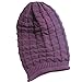 Lisli New Unisex Fashion Hip-hop Hat Warm Knitted Crochet Slouchy Baggy Beanie Hat Cap (Purple)