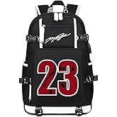 Txiujou Basketball Player 23 Student School Bag, Laptop Backpack, Ultra-Light Travel Bag, For Men And Women (Black3)