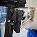 Marine Stainless Steel Auxiliary Outboard Motor Bracket FOR 2-STROKE MOTORS - Up To 25hp (Stainless Steel - Black)