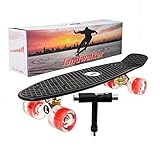 Landwalker 22" Light Up Skateboard with Colorful LED Light Up Wheels-Ready to Ride
