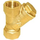 Joywayus Brass 3/4" Female Thread Y Shaped Strainer Filter Valve Pipe Fittings Adaptor Connector for Water Oil Separation