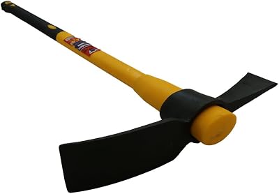 Mighty Products Heavy Duty 5lb Grubbing Mattock Steel Head Fibreglass Handle