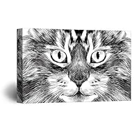 signwin-Canvas Wall Art-Cute Cat and Dog-Canvas Prints Home Artwork Decoration for Living Room,Bedroom - 12x18 inches