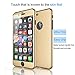Tekcoo for iPhone 7 Plus Case, [T360 HY] Ultra Thin Full Body Coverage Protection Scratch Proof Hard Slim Hybrid Cover Shell with Tempered Glass Screen Protector for iPhone 7 Plus (5.5 inch) [Gold]