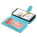 Galaxy S8 Plus Case, LONTECT 14 Card Slots Wallet Case with Zipper Cash Storage - PU Leather Wallet With Magnetic Detachable TPU Shock Absorbing Back Cover Case for Samsung Galaxy S8 Plus - Mint Green