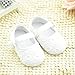 DZT1968® Baby Girl Soft Sole Cloth Mary Jane Shoes Prewalker with Bowknot (0~6 Months) White