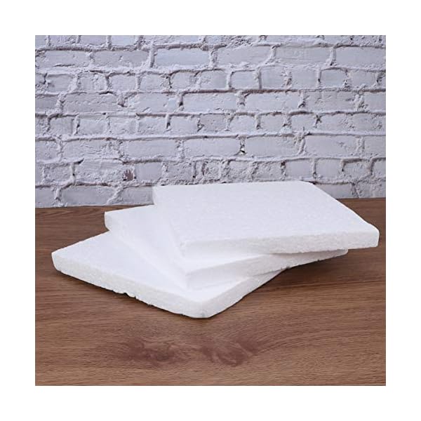 ULTNICE 18 Stücke Styroporplatten Schaumstoffplatte Hartschaumplatten Schaumstoff Polystyrol Platte Styropor Ziegel für… – Bild 7