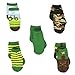 KISKJD-JDKIT127-12-24M John Deere Baby Boys 5 pack Crew Socks (12-24 Months, Tractor Farm Green)